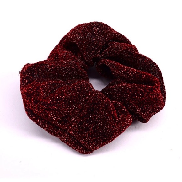 Accessories - Red Glitter scrunchie